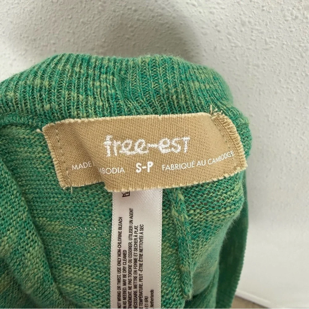 Free People free-est Green Wide Leg High Waist Lounge Pant Sz Small